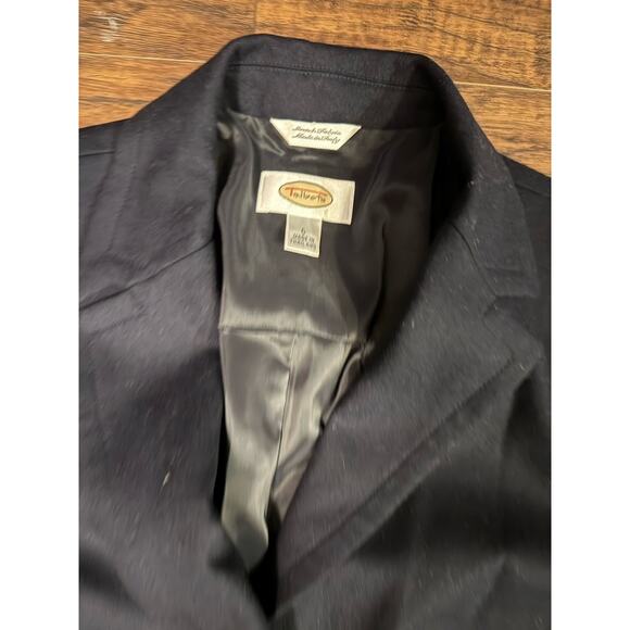 Talbots Blazer Women's Sz 6 Navy Wool 2 Button Pockets Long Slvs Stretch Fabric - Picture 6 of 8